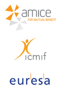 Logotipos de amice, icmif y euresa.  